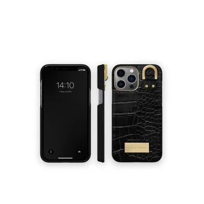 Ideal of Sweden Case for iPhone 14 Pro Atelier - Black Croco